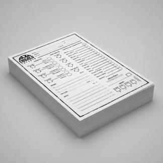 Cangaço Trevoso - Bloco de Fichas